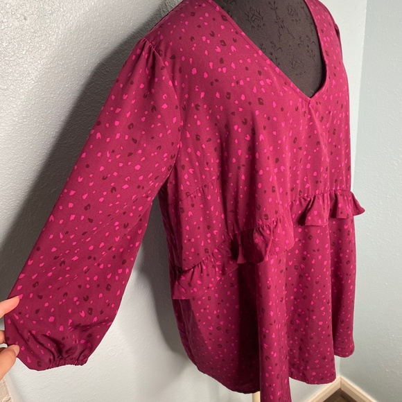 Isabel Maternity by Ingrid + Isabel Purple Blouse - Picture 5 of 10